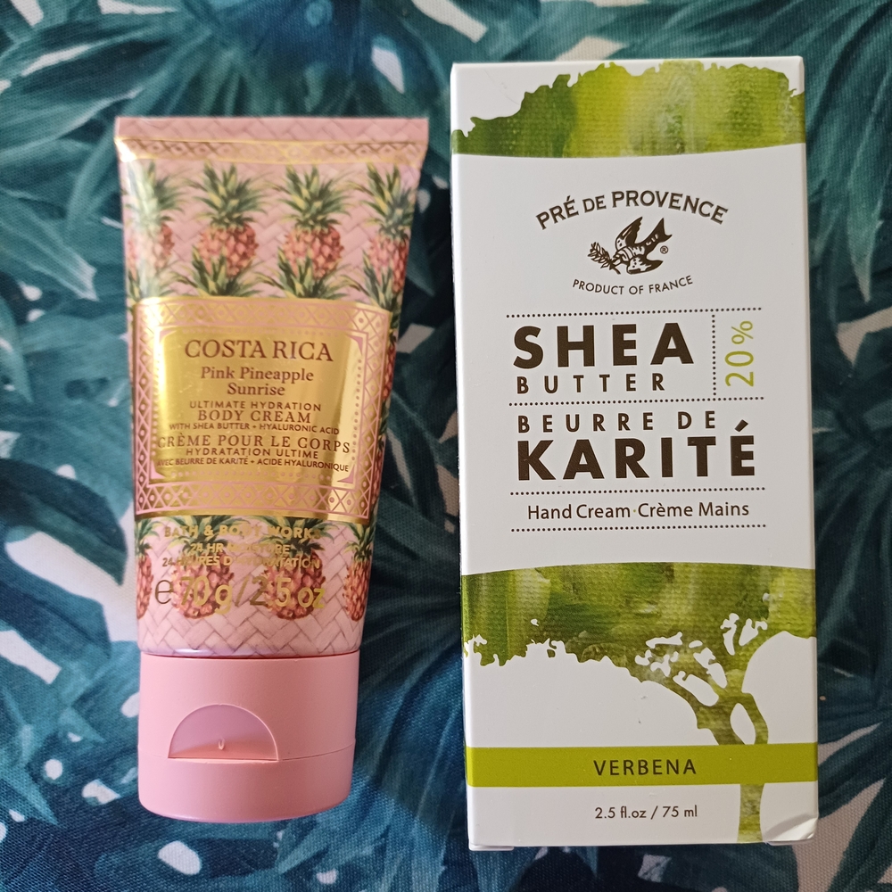 Costa Rica Pink Pineapple Body Cream & Pré de Provence Shea Butter Hand Cream
